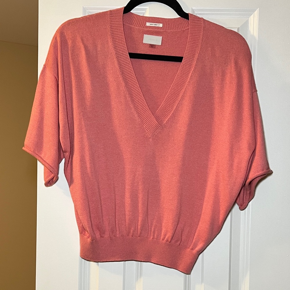 MOTHER Pink/Coral Knit Top XS
